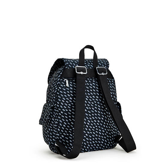 Kipling City Pack Small Printed Rygsække Sort | DK 1516HA